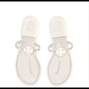 Tory Burch clear jelly thong sandals